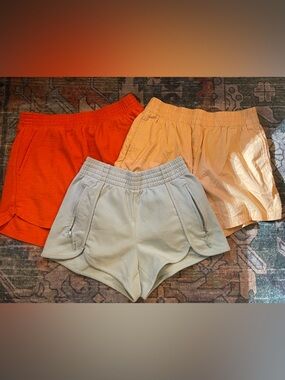 Bundle of 3 Athletic/Leisure Elastic Waist Shorts